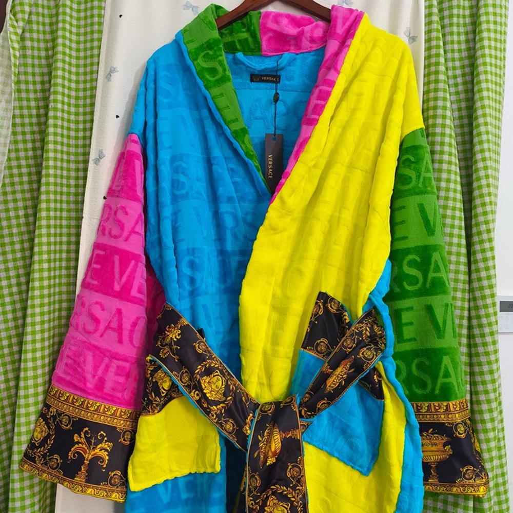 Versace Rainbow Jacquard Bathrobe